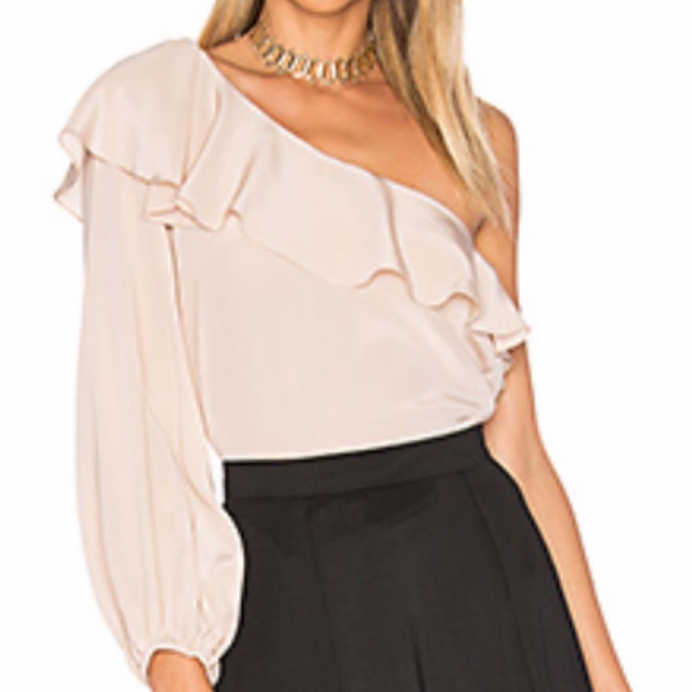 Amanda Uprichard one shoulder top